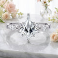1.0CT~3.0CT Kite cut Lab grown Diamond Cluster Engagement Ring
