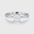 Princess cut Moissanite Solitaire Engagement ring