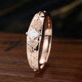 Minimalist Men's Moissanite Ring - Sleek Modern Design, Comfort Fit