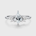 1.0CT~3.0CT Kite cut Lab grown Diamond Cluster Engagement Ring