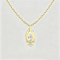 1.0Carat Pear Cut Lab grown diamond Pendant Necklace