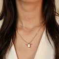 Open Her Heart-Lock Design Pendant Necklace