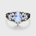 Pear cut Moonstone Wedding Bridal Set