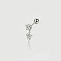 Kite cut Lab grown Diamonds Minimalist Drop Earrings Set