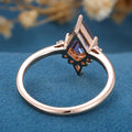 Kite Cut Alexandrite Engagement Ring 