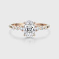 1.5Carat Oval Shaped Lab grown Diamond Engagement Ring