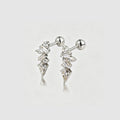 Multi Shape Lab grown Diamonds Antique Cluster Drop Earrings Set