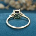 2.0Carat Emerald Cut Alexandrite Engagement Ring