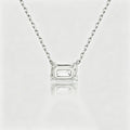1.0 Carat  Emerald cut Lab grown diamond Pendant Necklace
