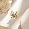 Round cut Lab grown Diamonds Star Drop Earrings Set