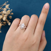 Pear Cut Moissanite Engagement ring