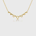 Seven graduated Lab grown Diamonds Pendant Necklace