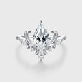 Vintage 1.0CT~3.0CT Kite cut Lab grown Diamond Engagement Ring