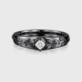 Minimalist Men's Moissanite Ring - Sleek Modern Design, Comfort Fit