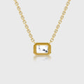 1.0 Carat Emerald Cut Lab grown diamond Pendant Necklace