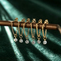 Round Lab grown Diamonds Chain Earrings Set