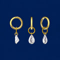 Lab grown Diamonds Mismatched Earrings Set