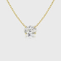 1.0Carat Oval Cut Lab grown diamond Pendant Necklace