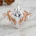 Vintage 1.0CT~3.0CT Kite cut Lab grown Diamond Engagement Ring