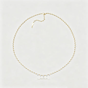 Endless array of graduated Round Lab grown Diamond Pendant Necklace