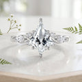 1.0CT~3.0CT Kite cut Lab grown Diamond Cluster Engagement Ring
