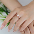 Nature Inspired Marquise cut Moissanite Leaf Gold Engagement Ring
