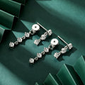 Round Lab grown Diamonds Drop Earrings Set