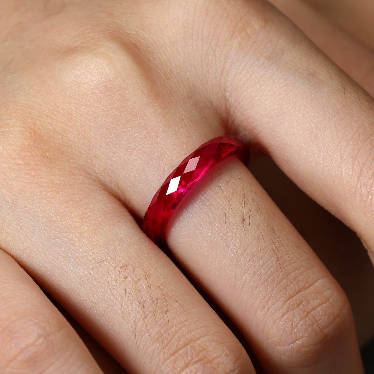 Lab-grown Ruby  Ring
