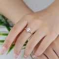 Nature Inspired Marquise cut Moissanite Leaf Gold Engagement Ring