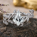 Nature Inspired 1.0CT~3.0CT IGI Kite cut Diamond Engagement Ring