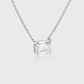 1.0 Carat  Emerald cut Lab grown diamond Pendant Necklace