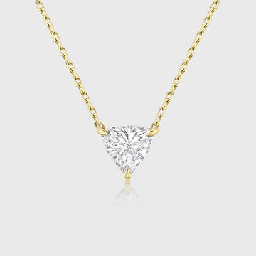 1.0 Carat Triangular Cut Lab grown diamond Pendant Necklace