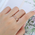 Luxury Men's Moss Agate Engagement Band - Solid gold men ring