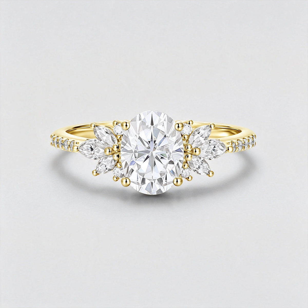 1.5Carat Oval cut Moissanite | Diamond Engagement ring
