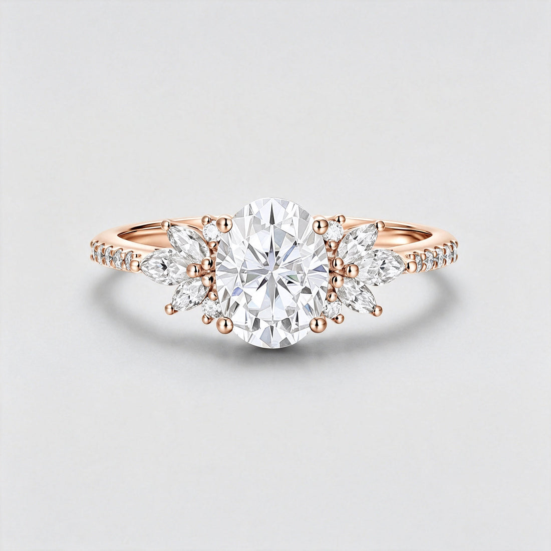 1.5Carat Oval cut Moissanite | Diamond Engagement ring