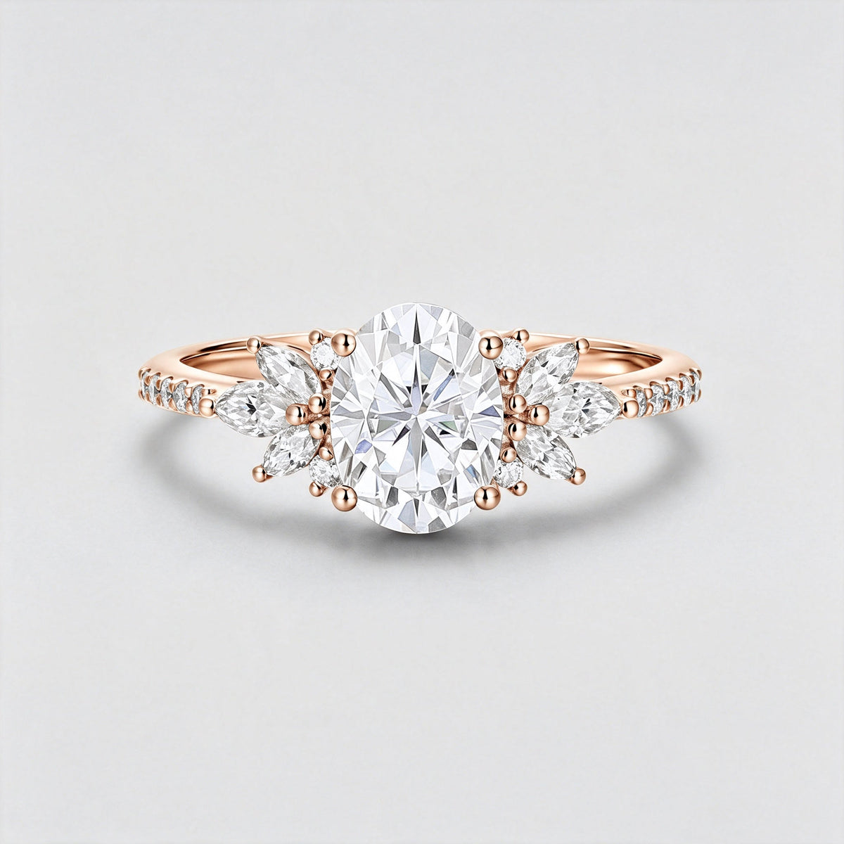 1.5Carat Oval cut Moissanite | Diamond Engagement ring