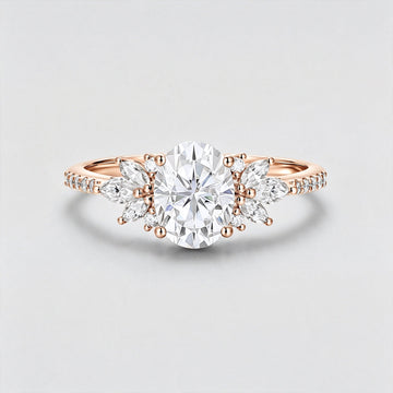 1.5Carat Oval cut Moissanite | Diamond Engagement ring