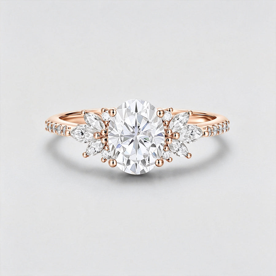 1.5Carat Oval cut Moissanite | Diamond Engagement ring