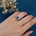 1.3 Carat Kite Cut Lab Alexandrite Wedding bridal set