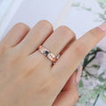 Luxury Men's Moss Agate Engagement Band - Solid gold men ring