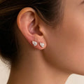 Pear Moissanite Minimalist Studs Earrings Set