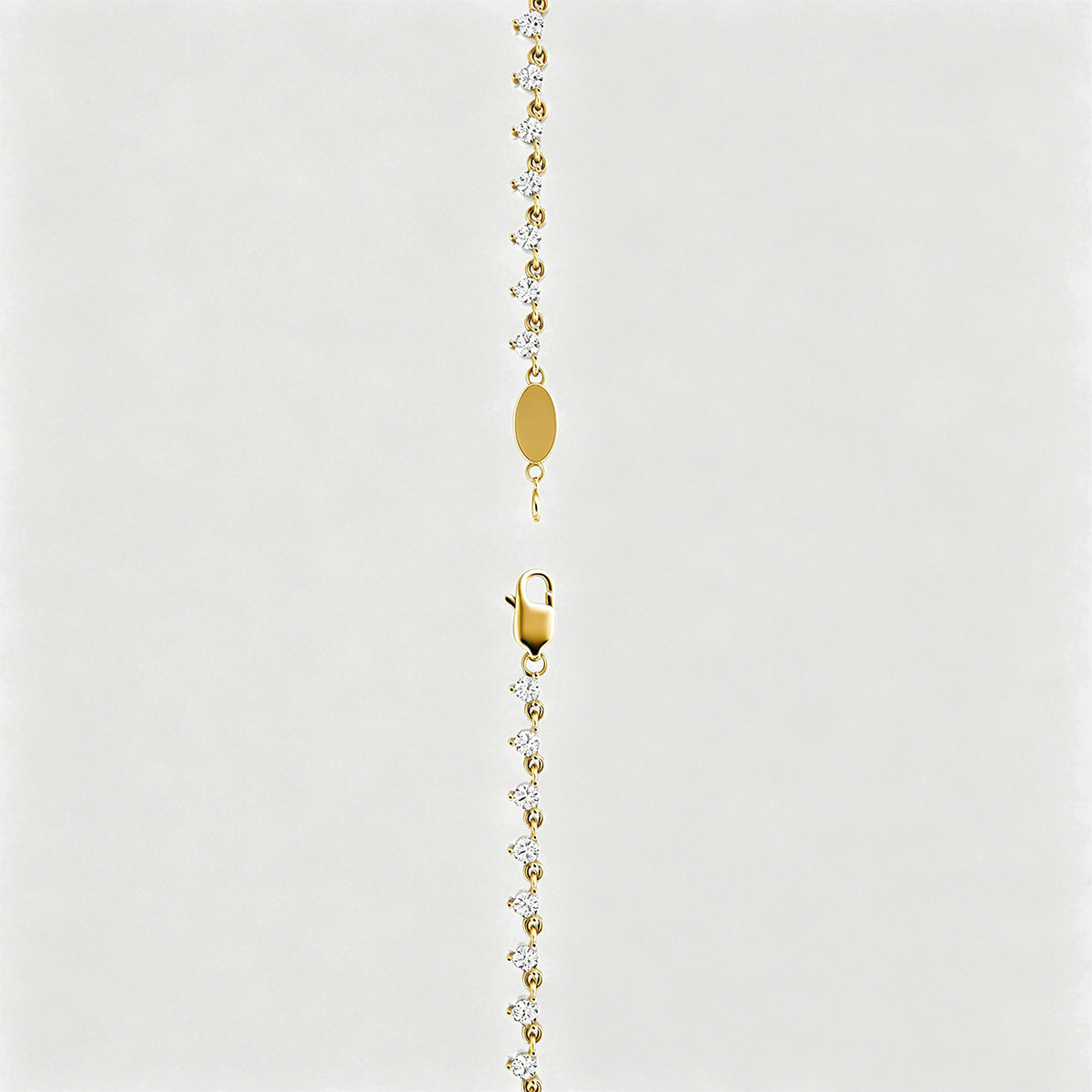 Endless array of graduated Round Lab grown Diamond Pendant Necklace