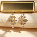 Round Lab grown Diamond Drop Earrings Set