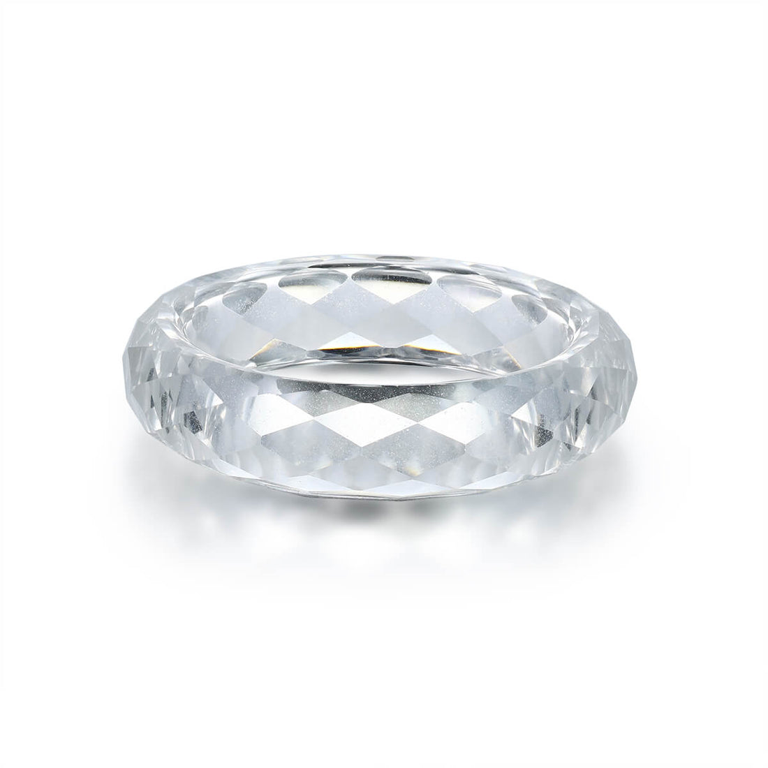 Lab-grown White Sapphire Ring