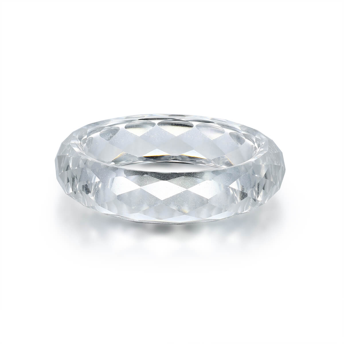Lab-grown White Sapphire Ring