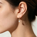 Round Lab grown Diamonds Chain Earrings Set