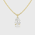 1.0Carat Pear Cut Lab grown diamond Pendant Necklace