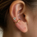 Pear Lab grown Diamonds Hoop Earrings Set