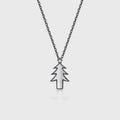 Christmas Tree Pendant Necklace with Moissanite Or Diamonds