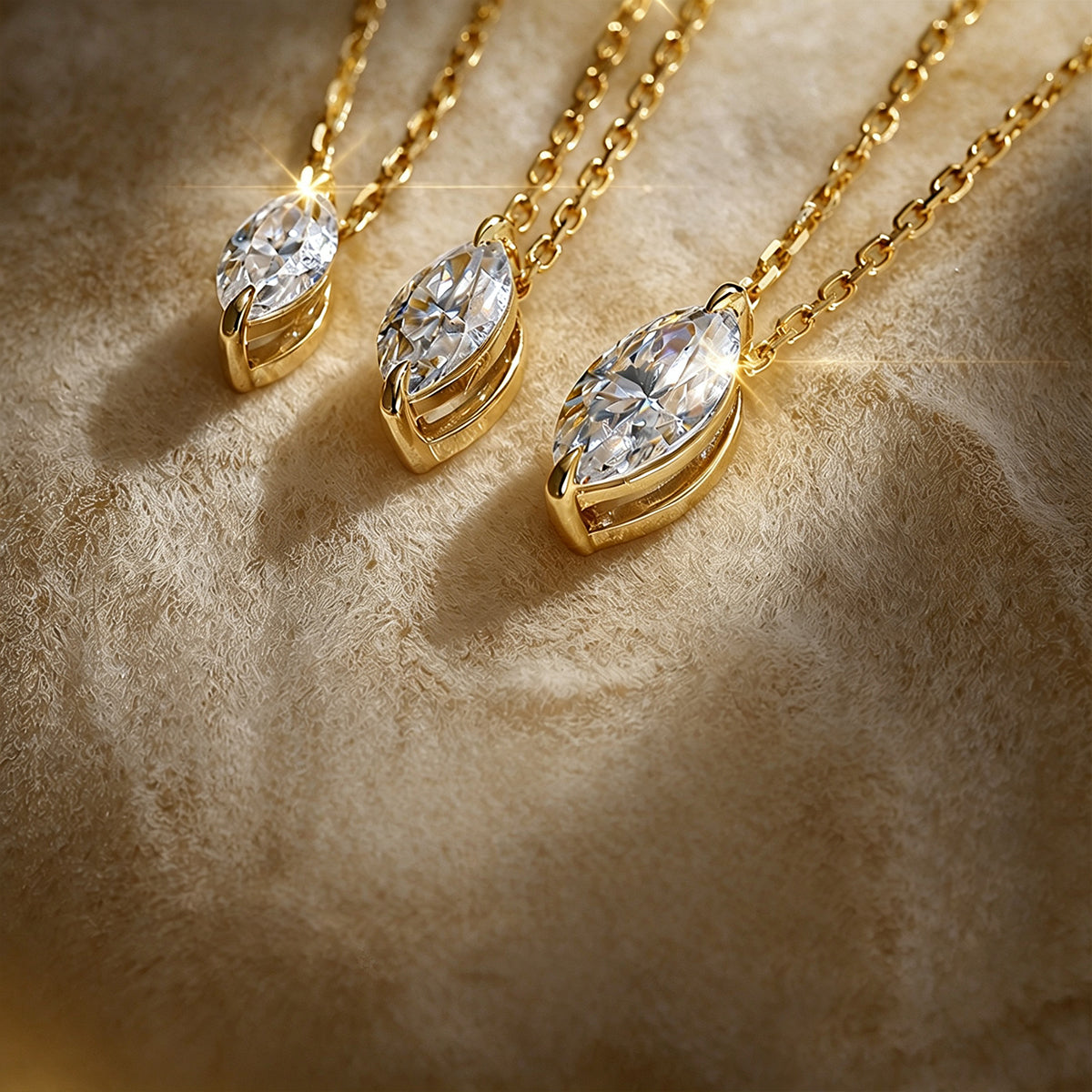1.0 Carat Marquise Cut Lab grown diamond Pendant Necklace